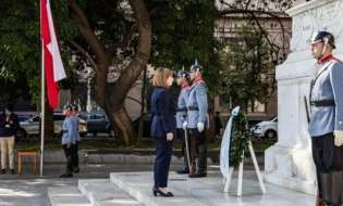 Greek President Sakellaropoulou meets with diaspora in Santiago, Chile